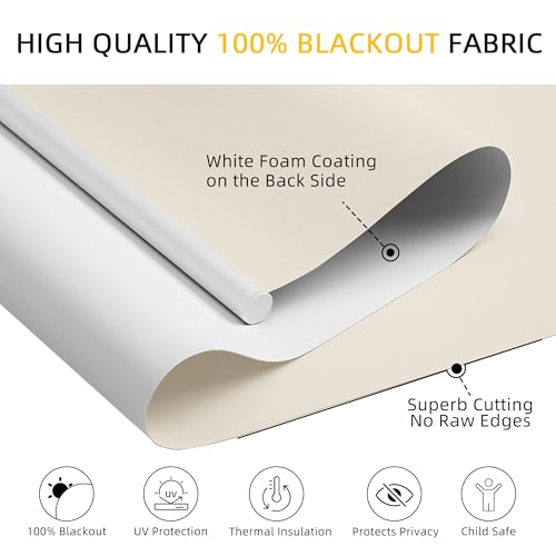 Cordless Blackout Roller Shades for Windows