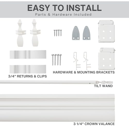 Cordless Faux Wood Window Blinds