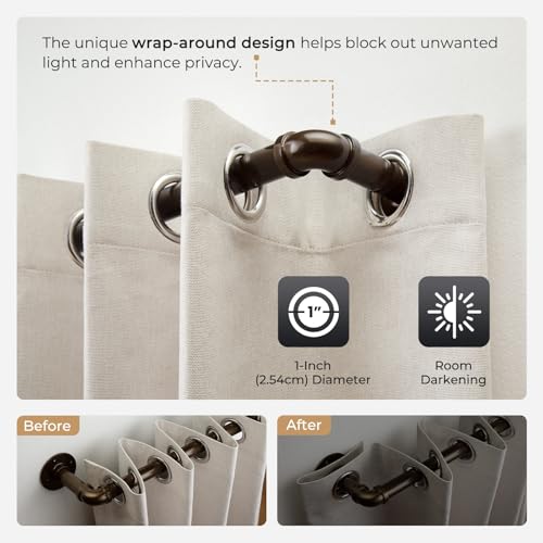 Industrial Wrap Around Curtain Rod