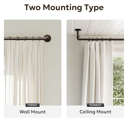 Industrial Wrap Around Curtain Rod