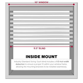 Cordless Faux Wood Window Blinds