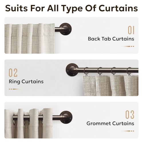 Industrial Wrap Around Curtain Rod