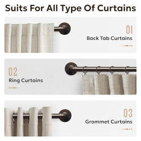Industrial Wrap Around Curtain Rod
