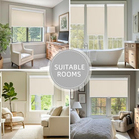 Cordless Blackout Roller Shades for Windows