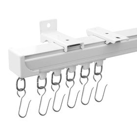 Ceiling Mounted Curtain Track Rail with Hooks