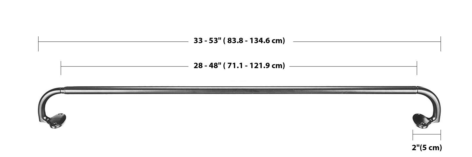 Amazon Basics 5/8-Inch Room Darkening Curtain Rod