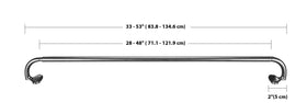 Amazon Basics 5/8-Inch Room Darkening Curtain Rod