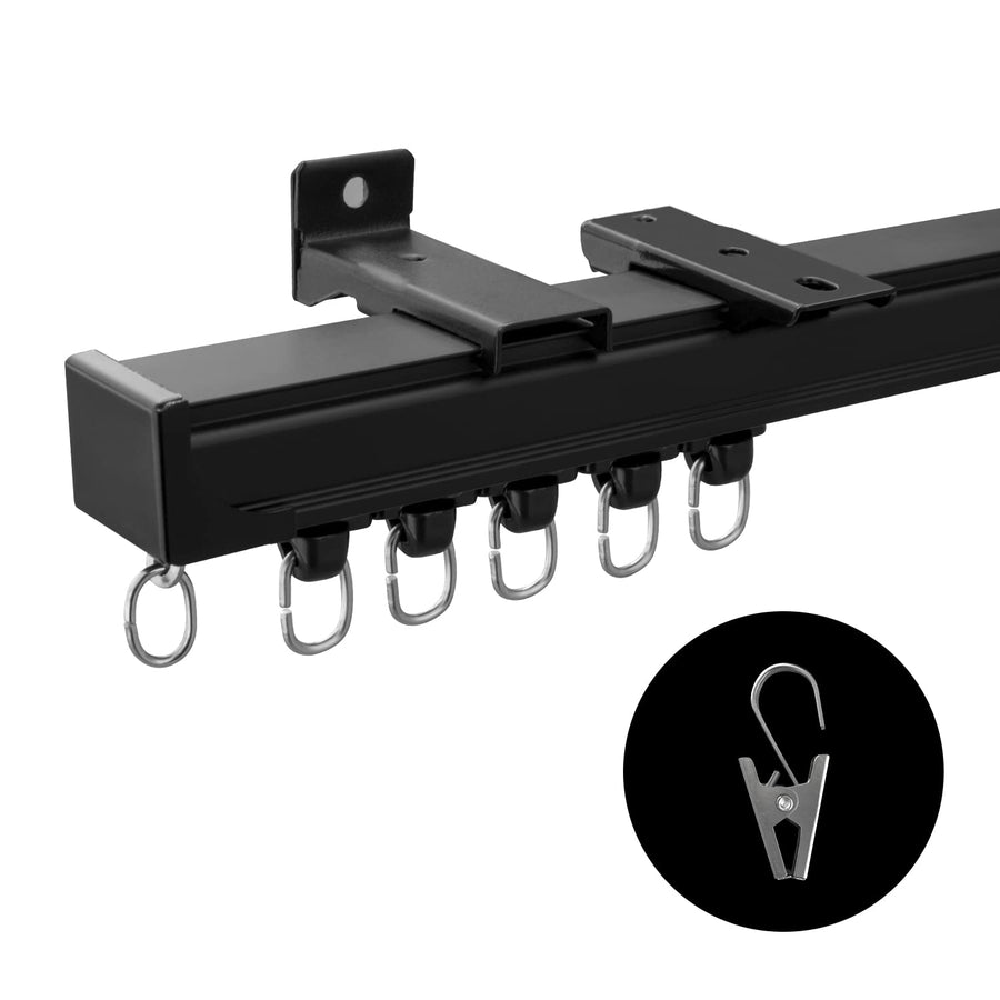 Ceiling Mount Curtain Track with Clips