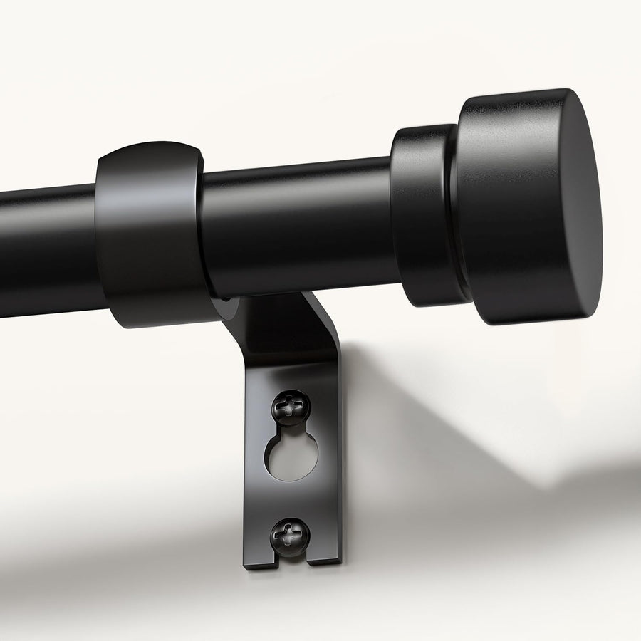 Modern Black Heavy Duty Curtain Rod