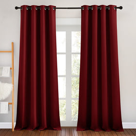 Grommet Blackout Curtains Set for Windows