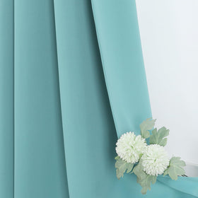 Grommet Blackout Curtains Set for Bedroom & Living Room
