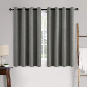 100% Blackout Linen Curtains for Bedroom & Living Room