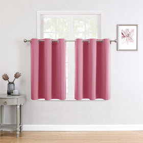 Grommet Blackout Curtains Set for Bedroom & Living Room