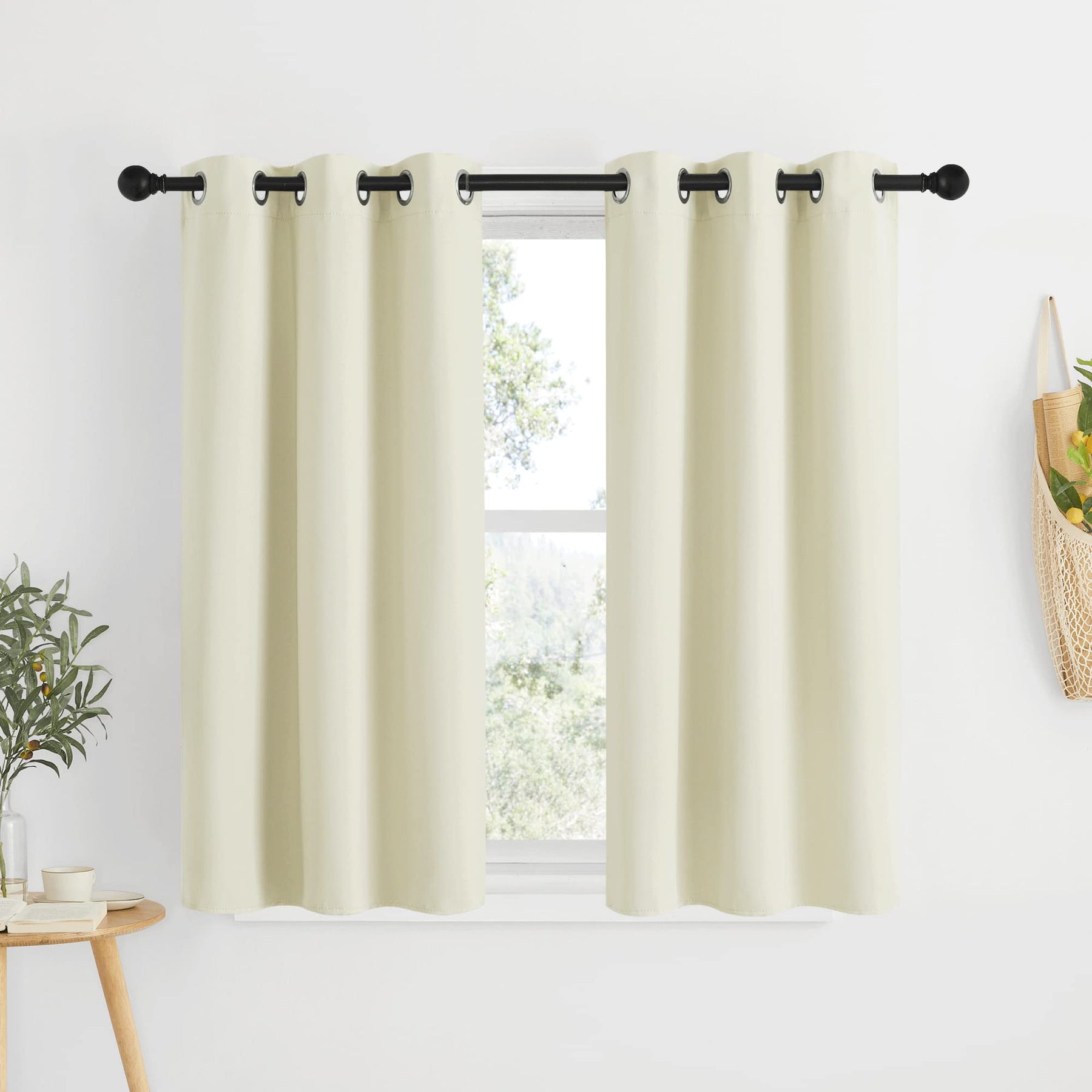 Grommet Blackout Curtains Set for Windows