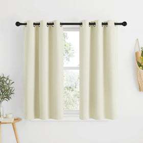 Grommet Blackout Curtains Set for Windows