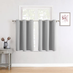 Grommet Blackout Curtains Set for Bedroom & Living Room