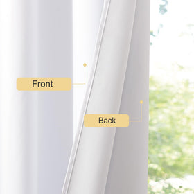 Grommet Blackout Curtains Set for Windows