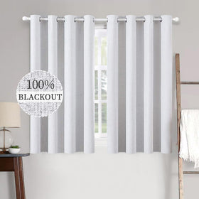 100% Blackout Linen Curtains for Bedroom & Living Room
