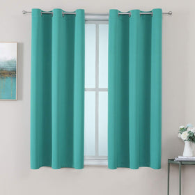 Grommet Blackout Curtains Set for Bedroom & Living Room
