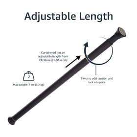 Adjustable Tension Curtain Rod