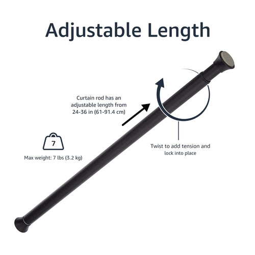 Adjustable Tension Curtain Rod