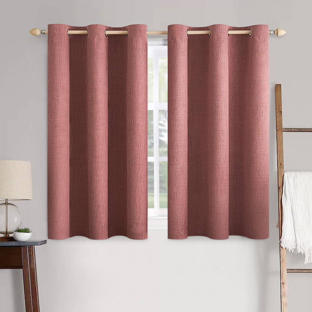 100% Blackout Linen Curtains for Bedroom & Living Room