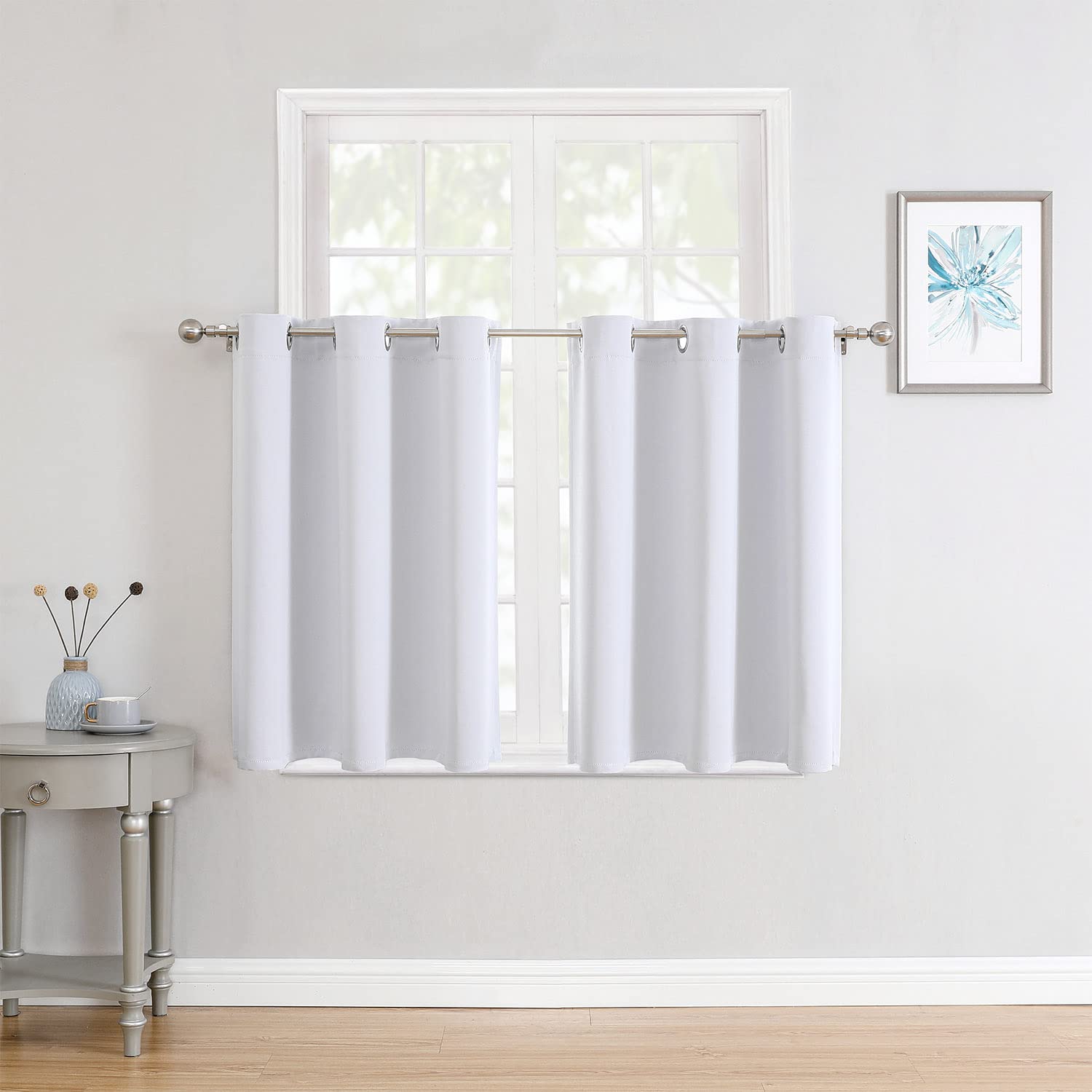 Grommet Blackout Curtains Set for Bedroom & Living Room