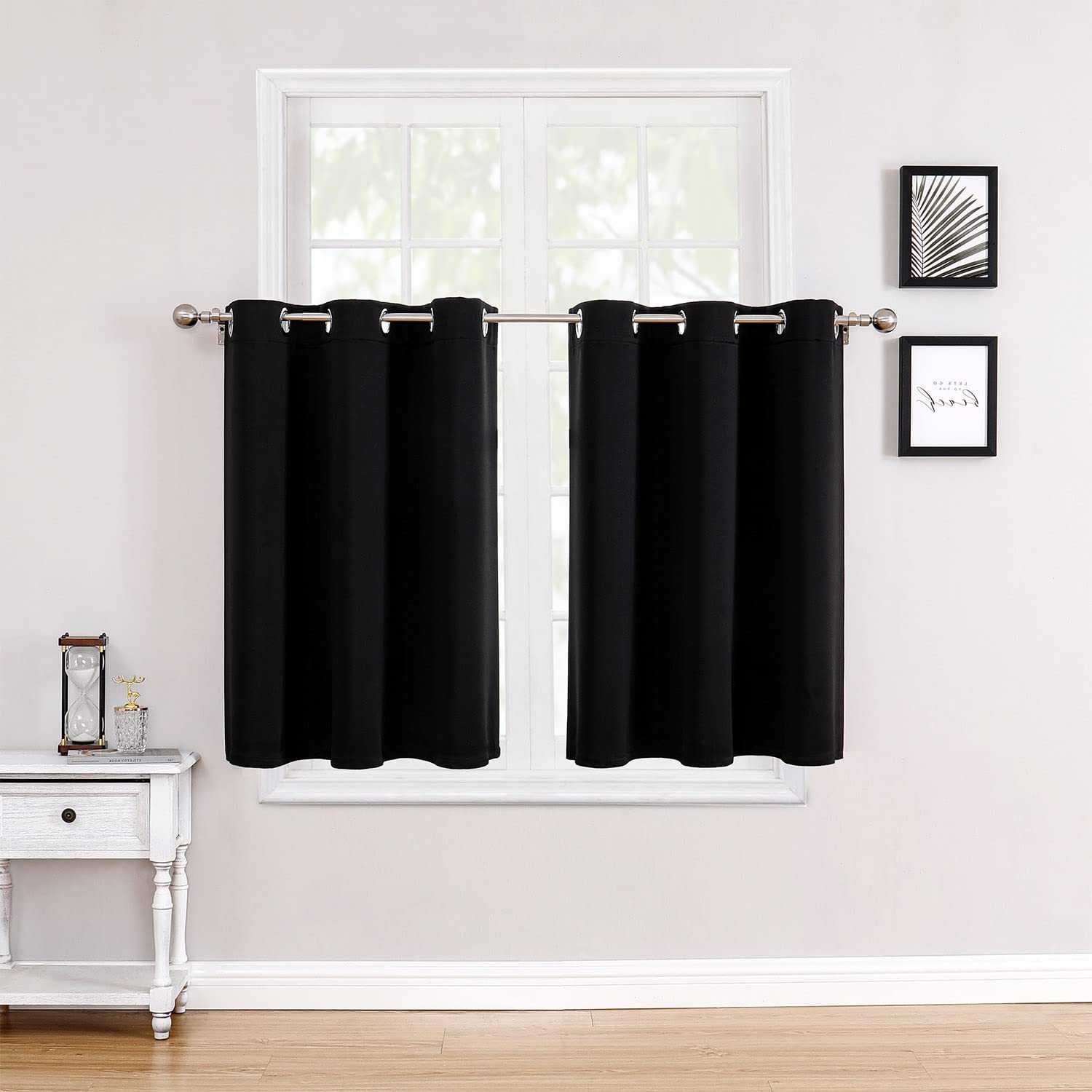 Grommet Blackout Curtains Set for Bedroom & Living Room