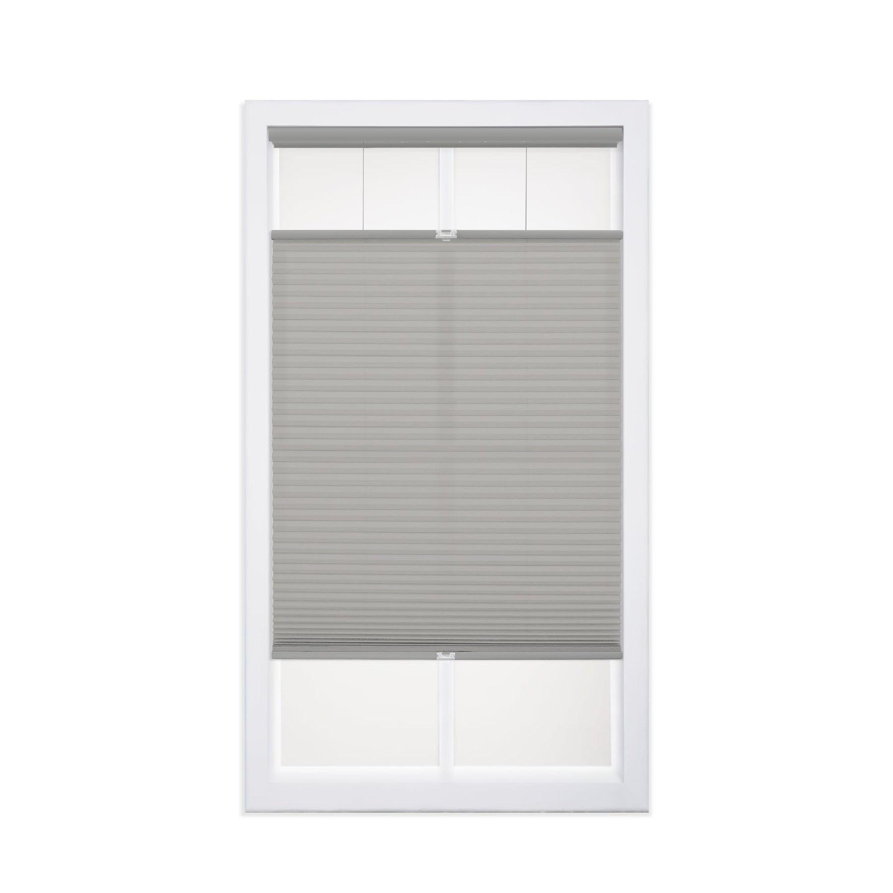 DEZ FURNISHINGS Cordless 1" Light Filtering Top Down Bottom Up Cellular Shade
