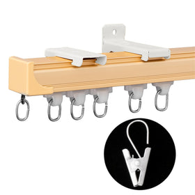 Ceiling Mount Curtain Track with Clips