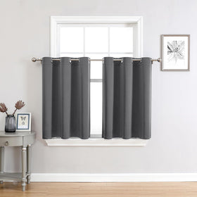 Grommet Blackout Curtains Set for Bedroom & Living Room