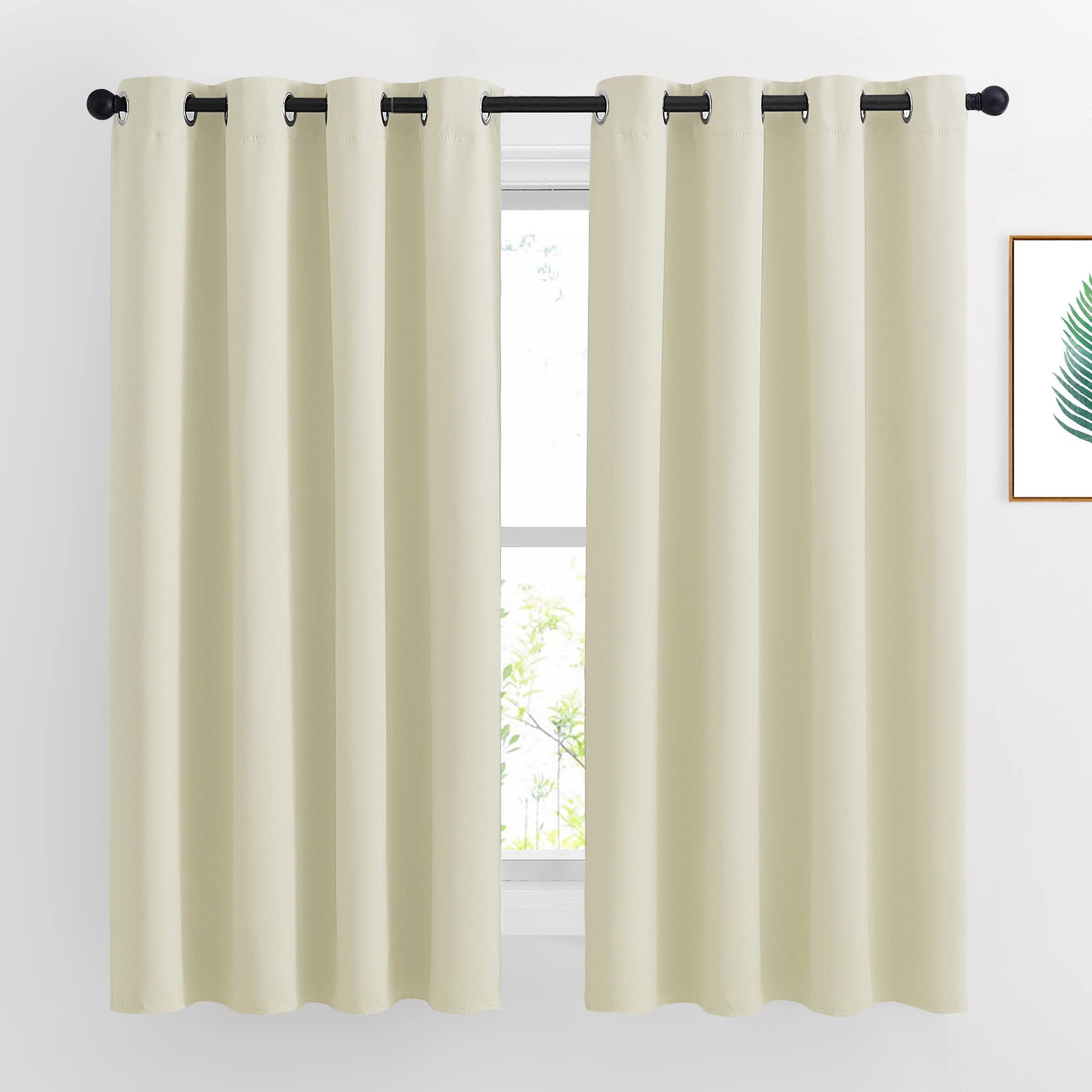 Grommet Blackout Curtains Set for Windows
