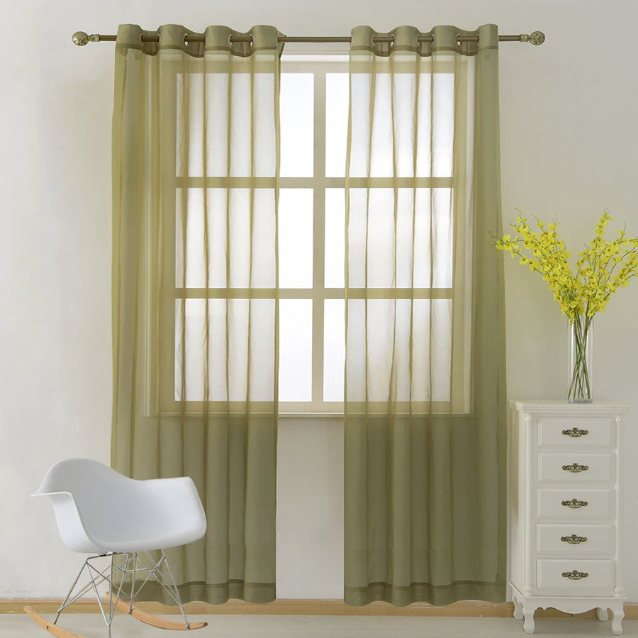 NICETOWN Voile Sheer Window Curtains with Light Filtering, Sold by 2 Panels