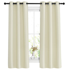 Grommet Blackout Curtains Set for Windows