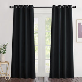 Grommet Blackout Curtains Set for Windows
