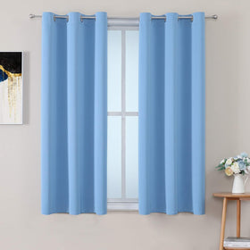 Grommet Blackout Curtains Set for Bedroom & Living Room