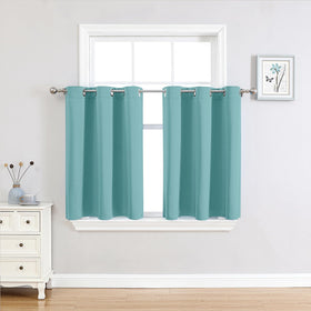 Grommet Blackout Curtains Set for Bedroom & Living Room