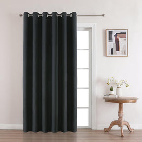 Joydeco 52 Inch Wide Bedroom 100% Faxu Linen Textured Privacy Curtains