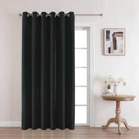 Joydeco 52 Inch Wide Bedroom 100% Faxu Linen Textured Privacy Curtains