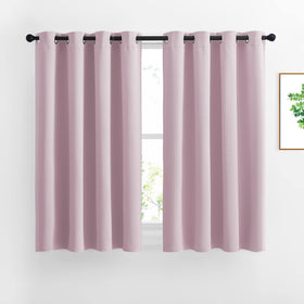 Grommet Blackout Curtains Set for Windows