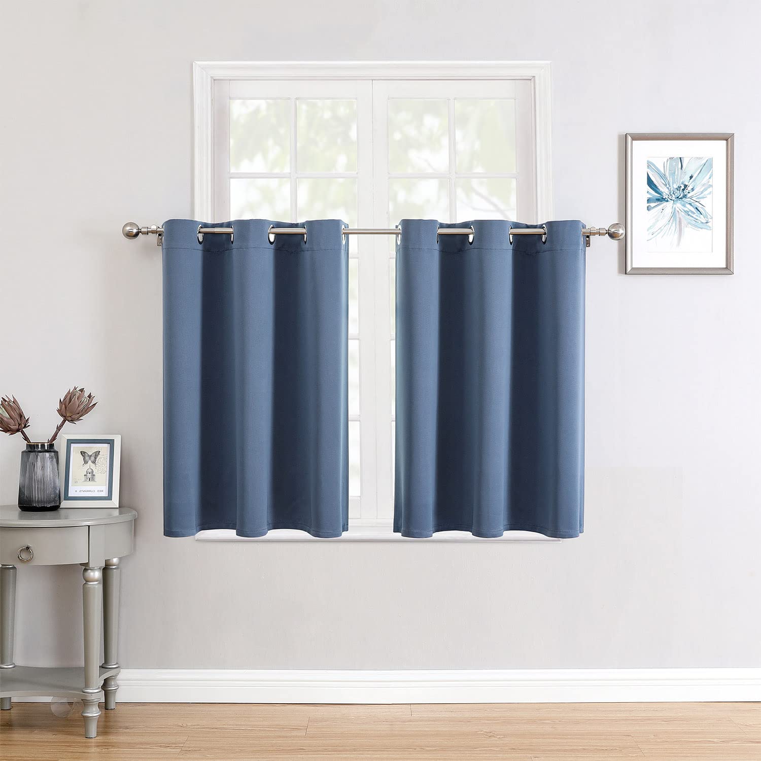 Grommet Blackout Curtains Set for Bedroom & Living Room
