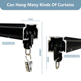 Hoeflife Curtain Track with clips
