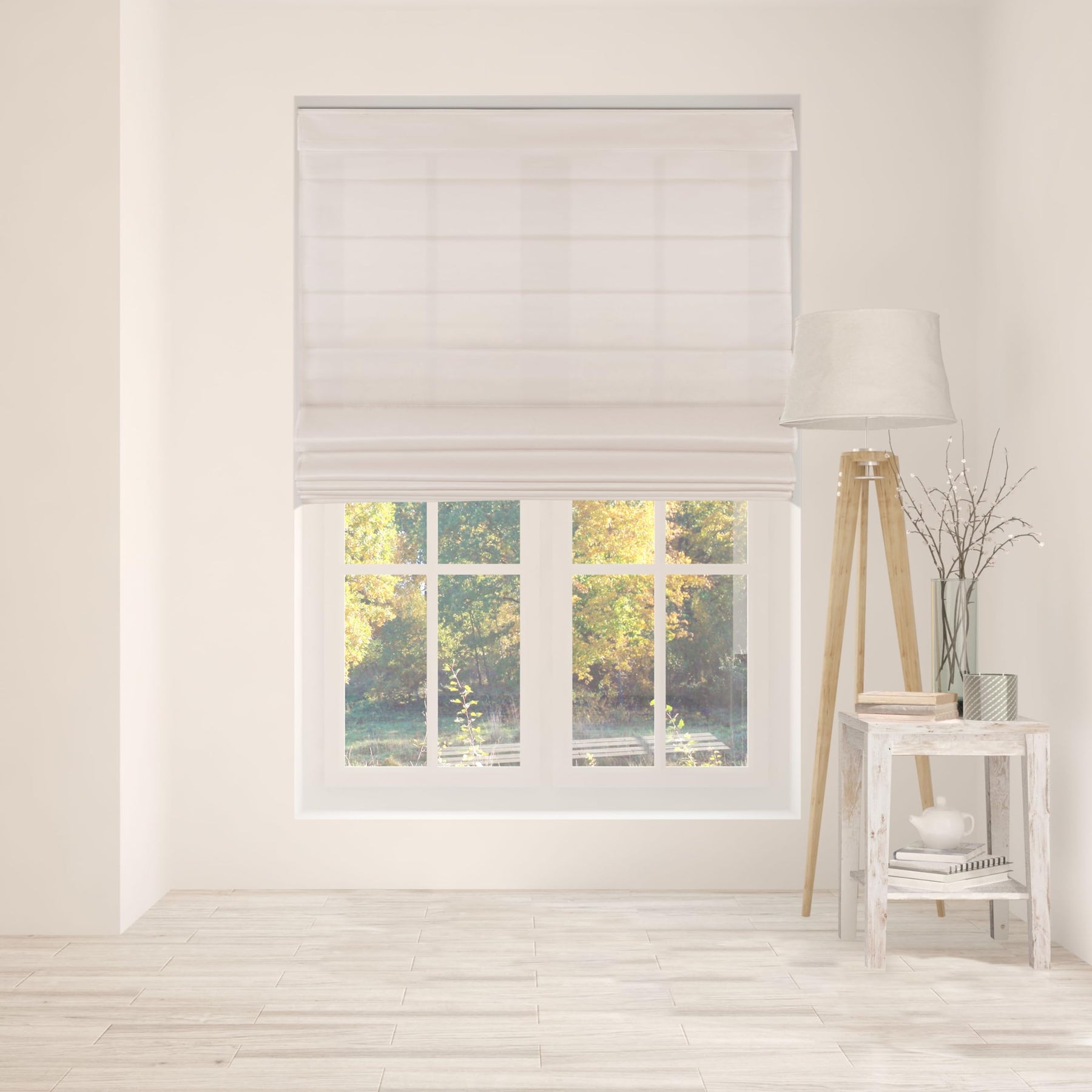 ARLO BLINDS Cordless Fabric Roman Shades Blinds