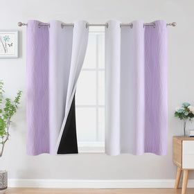 Estelar Textiler Ombre Blackout Curtains for Bedroom 2 Panels Set