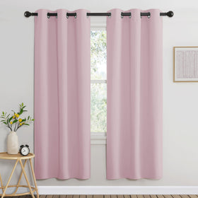Grommet Blackout Curtains Set for Windows