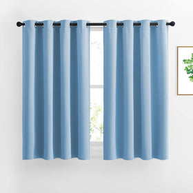 Grommet Blackout Curtains Set for Windows