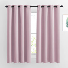 Grommet Blackout Curtains Set for Windows