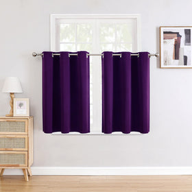 Grommet Blackout Curtains Set for Bedroom & Living Room