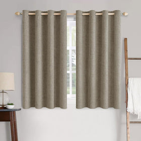 100% Blackout Linen Curtains for Bedroom & Living Room