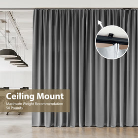 Ceiling Mount Curtain Track with Clips